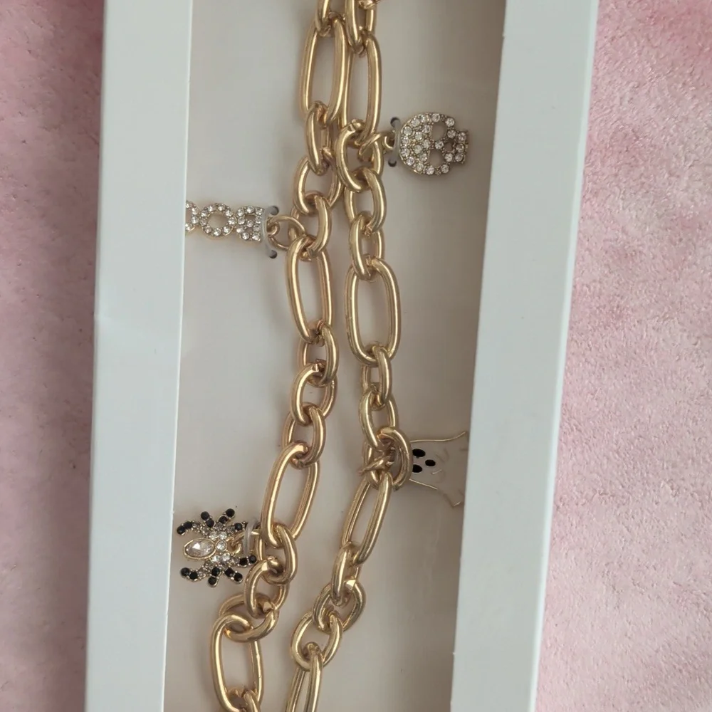 Baublebar Phone Charm Wristlet Spooky Bling New
